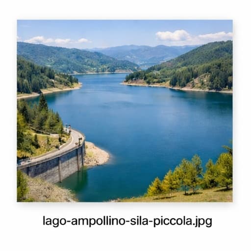 Lago Ampollino tra Sila Piccola e versante crotonese